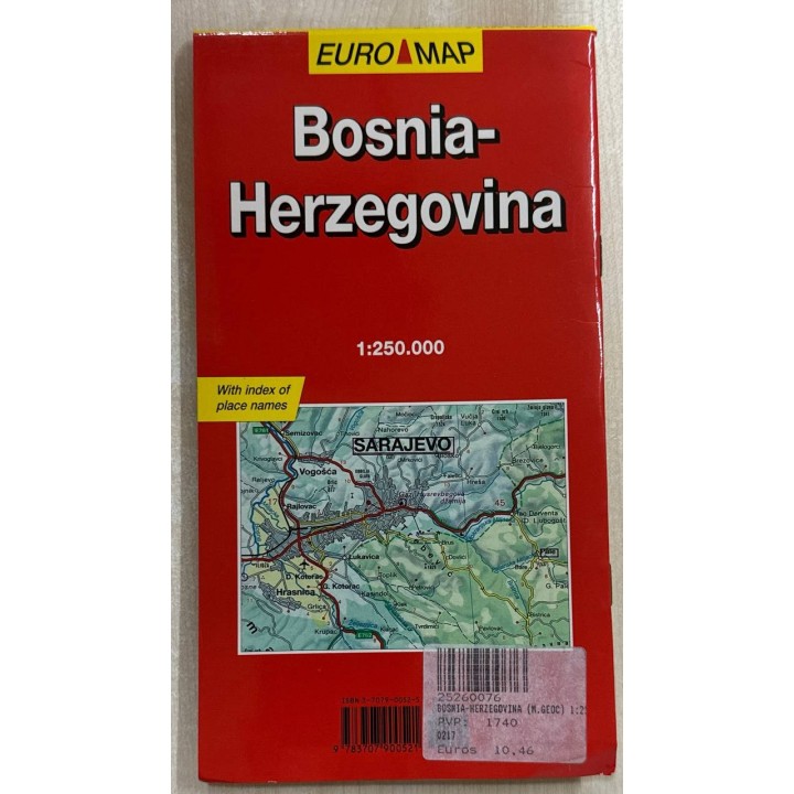 Bosnia-Herzegovina Euro - Map 1 : 250.000